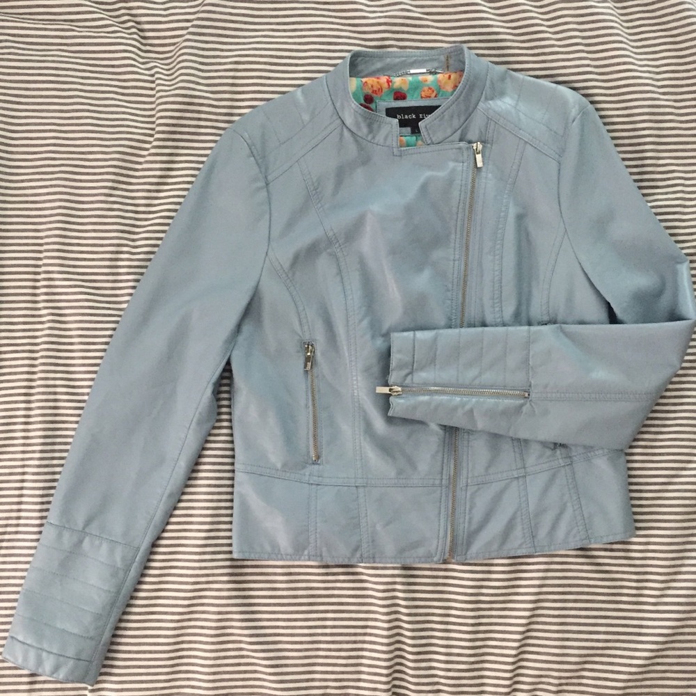 Black Rivet Moto-style Jacket